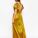 ASOS Kate Flute Sleeve Satin Maxi Slip 6