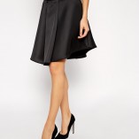 ASOS Premium Skirt In Bonded Satin 4