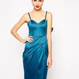 ASOS Satin Bow Pencil Dress 1