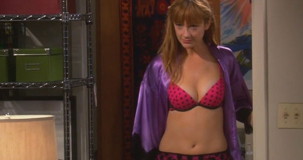 Kaley Cuoco and Judy Greer are in silk satin. 