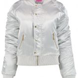 Boohoo Amber Satin Button MA1 Bomber 3