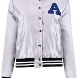 Boohoo Eloise Premium Satin Varsity MA1 Bomber 3