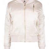 Boohoo Faye Zip Detail MA1 Satin Bomber 8