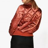 Boohoo Georgina Quilted Satin MA1 Bomber 16