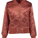 Boohoo Georgina Quilted Satin MA1 Bomber 17