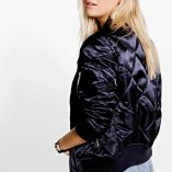 Boohoo Georgina Quilted Satin MA1 Bomber 2