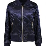 Boohoo Georgina Quilted Satin MA1 Bomber 3