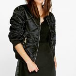 Boohoo Georgina Quilted Satin MA1 Bomber 5