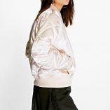 Boohoo Georgina Quilted Satin MA1 Bomber 6