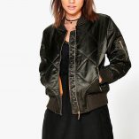 Boohoo Georgina Quilted Satin MA1 Bomber 9