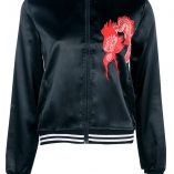 Boohoo Lucy Satin Embroidered Bomber 3