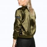 Boohoo Olivia Satin Bomber Jacket 2