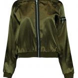 Boohoo Olivia Satin Bomber Jacket 3