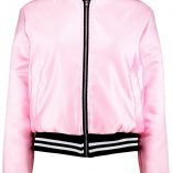 Boohoo Sarah Premium Satin Bomber Jacket 6