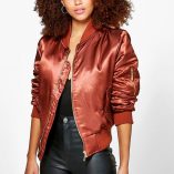 Boohoo Tessa Satin MA1 Bomber 1