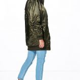 Boohoo Celia Longline Satin MA1 Bomber 8