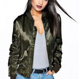 Boohoo Tessa Satin MA1 Bomber 24