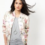 New Look Pink Floral Print Bomber Jacket 2