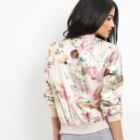 New Look Pink Floral Print Bomber Jacket 4