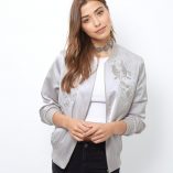 New Look Shell Embroidered Bomber Jacket 7