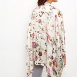 New Look Apricot Pink Floral Print Satin Kimono 4