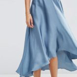 ASOS Midi Skirt In Satin With Splices 11