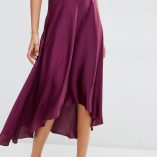 ASOS Midi Skirt In Satin With Splices 3