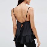 ASOS Premium Satin Cami Top With Seam Detail 2