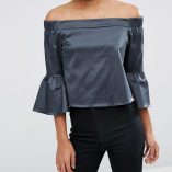 ASOS Satin Off Shoulder Top 3