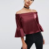 ASOS Satin Off Shoulder Top 5