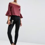 ASOS Satin Off Shoulder Top 8