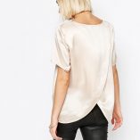 ASOS Selected Remmi Silk Top With Wrap Back 1