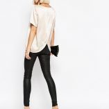 ASOS Selected Remmi Silk Top With Wrap Back 4