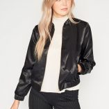 John Lewis Miss Selfridge Satin Bomber Jacket 7