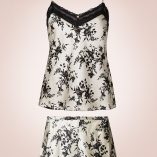 Marks And Spencer Silk And Lace Black Mix Print Set 6