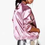 Boohoo Niamh Satin Bomber 2