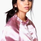 Boohoo Niamh Satin Bomber 4