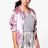 Boohoo Niamh Satin Bomber 5