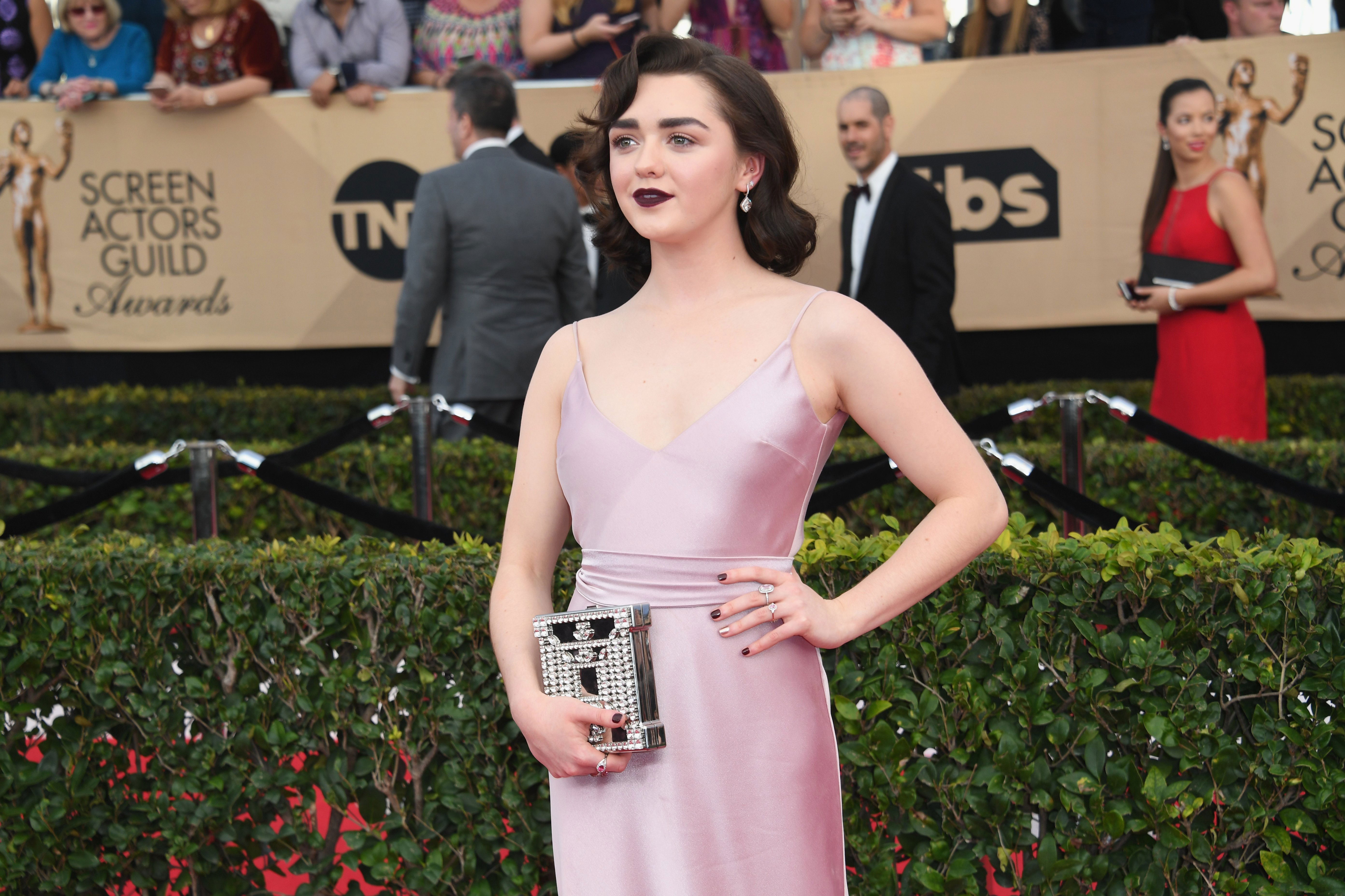 Maisie Williams 23rd Screen Actors Guild Awards 3 Satiny