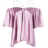 Boohoo Bella Frill Sleeve Strappy Satin Top 6