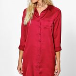 Boohoo Harriet Satin Shirt Dress 5