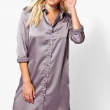 Boohoo Harriet Satin Shirt Dress 9