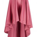 Boohoo Annia Satin Dipped Hem Full Maxi Skirt 10