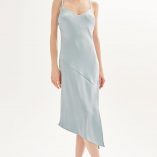 Topshop Asymmetric Hem Slip Dress 8