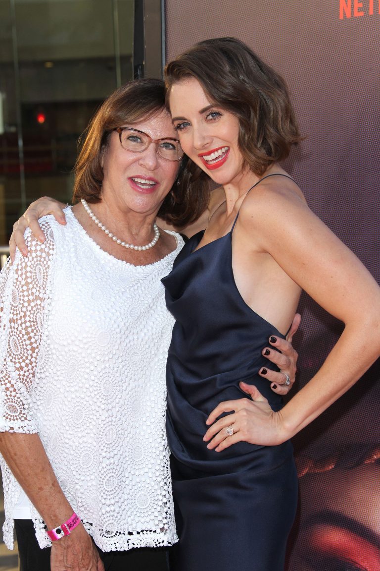 Alison Brie GLOW Premiere Satin - Satiny.org