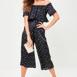 Missguided Bandeau Frill Culotte Jumpsuit 1