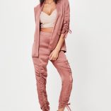 Missguided Ruched Sleeve Satin 13