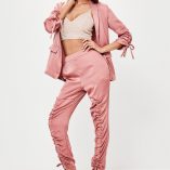 Missguided Ruched Sleeve Satin 14