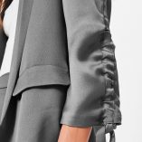 Missguided Ruched Sleeve Satin 3