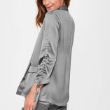 Missguided Ruched Sleeve Satin 4
